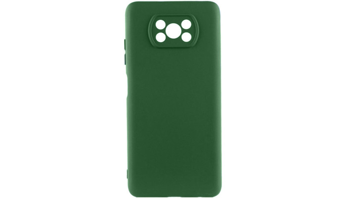 Чохол Silicone Cover Lakshmi Full Camera (AA) для Xiaomi Poco X3 NFC / Poco X3 Pro Зелений / Dark green - фото