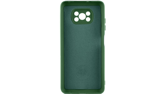 Чохол Silicone Cover Lakshmi Full Camera (AA) для Xiaomi Poco X3 NFC / Poco X3 Pro Зелений / Dark green - фото