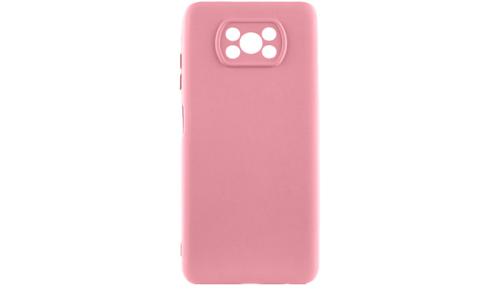 Чехол Silicone Cover Lakshmi Full Camera (AA) для Xiaomi Poco X3 NFC / Poco X3 Pro Розовый / Pink - фото