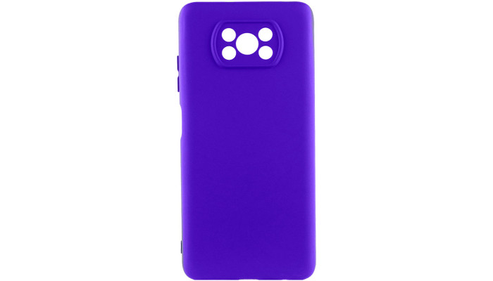 Чохол Silicone Cover Lakshmi Full Camera (AA) для Xiaomi Poco X3 NFC / Poco X3 Pro Синій / Iris - фото