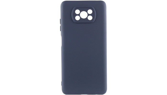 Чохол Silicone Cover Lakshmi Full Camera (AA) для Xiaomi Poco X3 NFC / Poco X3 Pro Синій / Midnight Blue - фото