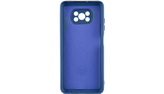 Чехол Silicone Cover Lakshmi Full Camera (AA) для Xiaomi Poco X3 NFC / Poco X3 Pro Синий / Navy Blue - фото