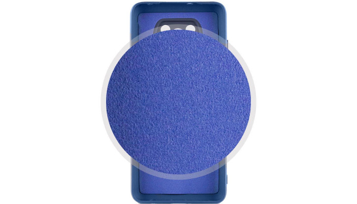 Чехол Silicone Cover Lakshmi Full Camera (AA) для Xiaomi Poco X3 NFC / Poco X3 Pro Синий / Navy Blue - фото