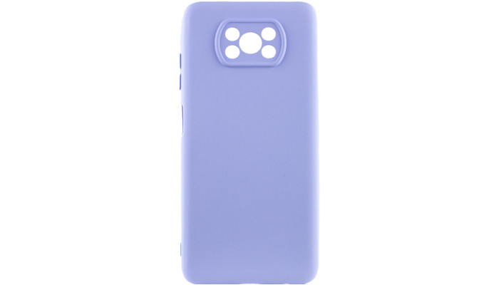 Чохол Silicone Cover Lakshmi Full Camera (AA) для Xiaomi Poco X3 NFC / Poco X3 Pro Бузковий / Dasheen - фото