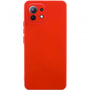 Чохол Silicone Cover Lakshmi Full Camera (AA) для Xiaomi Mi 11 Lite Червоний / Red