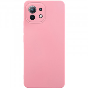 Чохол Silicone Cover Lakshmi Full Camera (AA) для Xiaomi Mi 11 Lite Рожевий / Pink