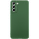 Чехол Silicone Cover Lakshmi Full Camera (AA) для Samsung Galaxy S21 FE Зеленый / Dark green - фото