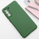 Чехол Silicone Cover Lakshmi Full Camera (AA) для Samsung Galaxy S21 FE Зеленый / Dark green - фото