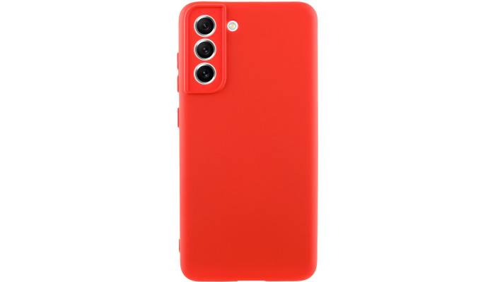 Чехол Silicone Cover Lakshmi Full Camera (AA) для Samsung Galaxy S21 FE Красный / Red - фото