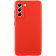 Чехол Silicone Cover Lakshmi Full Camera (AA) для Samsung Galaxy S21 FE Красный / Red - фото