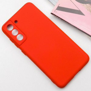 Чехол Silicone Cover Lakshmi Full Camera (AA) для Samsung Galaxy S21 FE Красный / Red