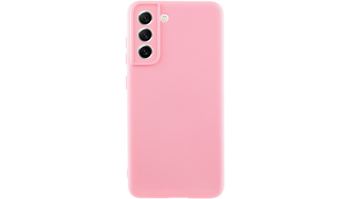 Чехол Silicone Cover Lakshmi Full Camera (AA) для Samsung Galaxy S21 FE Розовый / Pink - фото