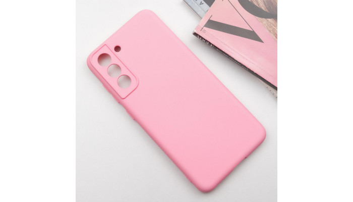 Чехол Silicone Cover Lakshmi Full Camera (AA) для Samsung Galaxy S21 FE Розовый / Pink - фото