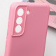 Чехол Silicone Cover Lakshmi Full Camera (AA) для Samsung Galaxy S21 FE Розовый / Pink - фото