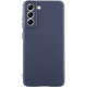 Чехол Silicone Cover Lakshmi Full Camera (AA) для Samsung Galaxy S21 FE Синий / Midnight Blue - фото