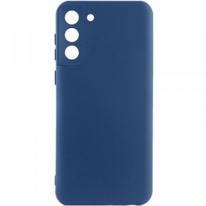 Чехол Silicone Cover Lakshmi Full Camera (AA) для Samsung Galaxy S21 FE Синий / Navy Blue