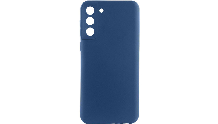 Чехол Silicone Cover Lakshmi Full Camera (AA) для Samsung Galaxy S21 FE Синий / Navy Blue - фото