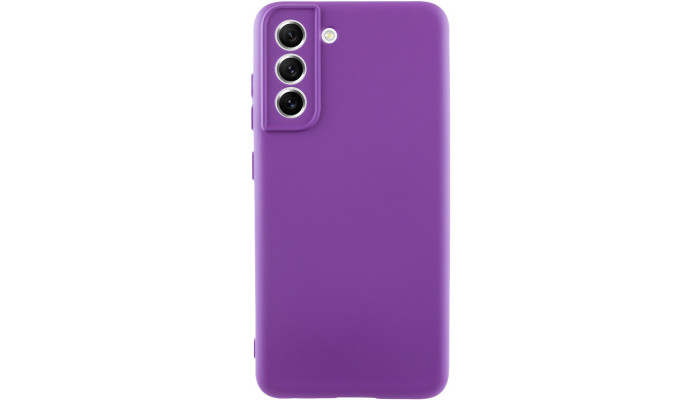 Чехол Silicone Cover Lakshmi Full Camera (AA) для Samsung Galaxy S21 FE Фиолетовый / Purple - фото