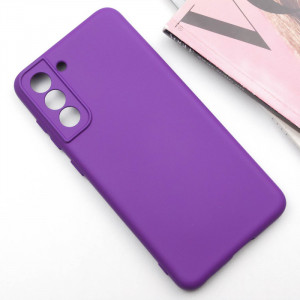 Чехол Silicone Cover Lakshmi Full Camera (AA) для Samsung Galaxy S21 FE Фиолетовый / Purple