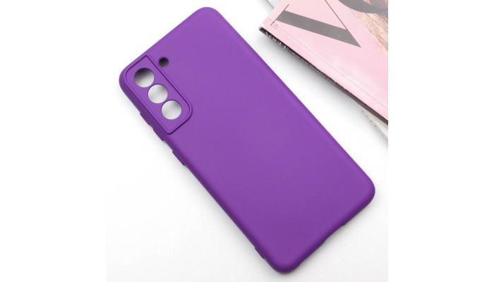 Чехол Silicone Cover Lakshmi Full Camera (AA) для Samsung Galaxy S21 FE Фиолетовый / Purple - фото