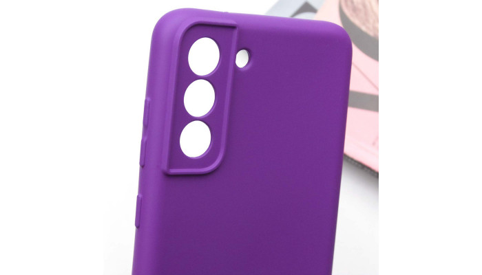 Чехол Silicone Cover Lakshmi Full Camera (AA) для Samsung Galaxy S21 FE Фиолетовый / Purple - фото