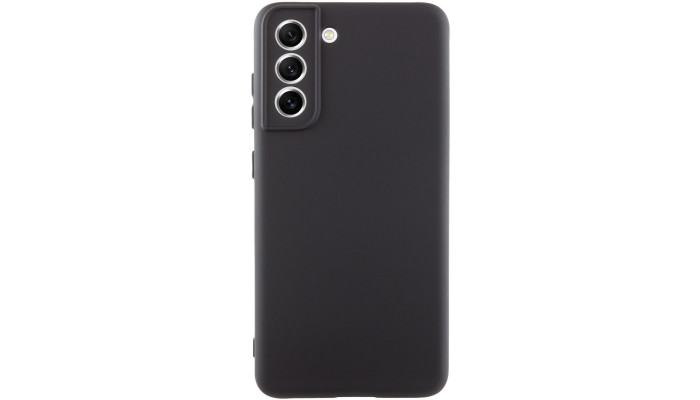 Чехол Silicone Cover Lakshmi Full Camera (AA) для Samsung Galaxy S21 FE Черный / Black - фото