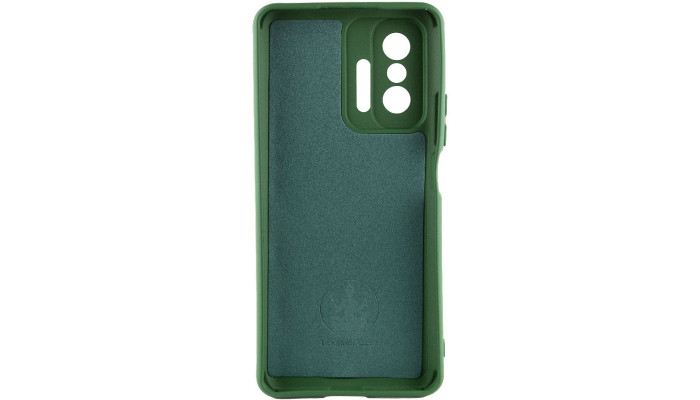 Чехол Silicone Cover Lakshmi Full Camera (AA) для Xiaomi 11T / 11T Pro Зеленый / Dark green - фото