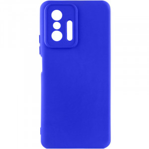 Чохол Silicone Cover Lakshmi Full Camera (AA) для Xiaomi 11T / 11T Pro Синій / Iris