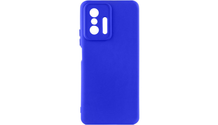 Чохол Silicone Cover Lakshmi Full Camera (AA) для Xiaomi 11T / 11T Pro Синій / Iris - фото