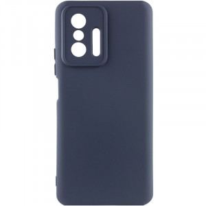 Чехол Silicone Cover Lakshmi Full Camera (AA) для Xiaomi 11T / 11T Pro Синий / Midnight Blue