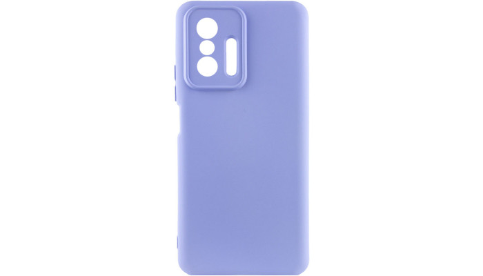 Чохол Silicone Cover Lakshmi Full Camera (AA) для Xiaomi 11T / 11T Pro Бузковий / Dasheen - фото