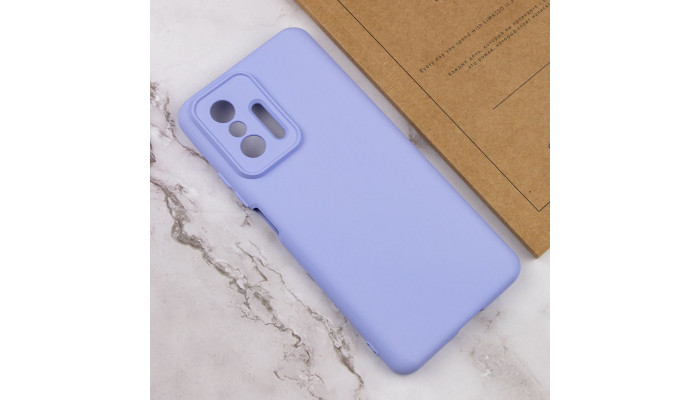 Чохол Silicone Cover Lakshmi Full Camera (AA) для Xiaomi 11T / 11T Pro Бузковий / Dasheen - фото