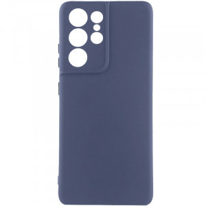 Чехол Silicone Cover Lakshmi Full Camera (AA) для Samsung Galaxy S22 Ultra Синий / Midnight Blue