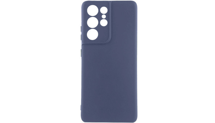 Чехол Silicone Cover Lakshmi Full Camera (AA) для Samsung Galaxy S22 Ultra Синий / Midnight Blue - фото