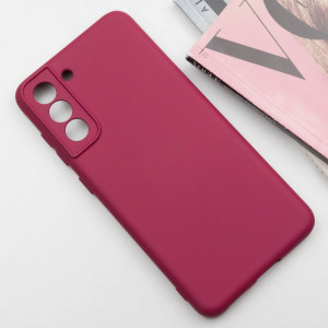 Чохол Silicone Cover Lakshmi Full Camera (AA) для Samsung Galaxy S22 Бордовий / Marsala