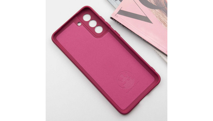 Чехол Silicone Cover Lakshmi Full Camera (AA) для Samsung Galaxy S22 Бордовый / Marsala - фото