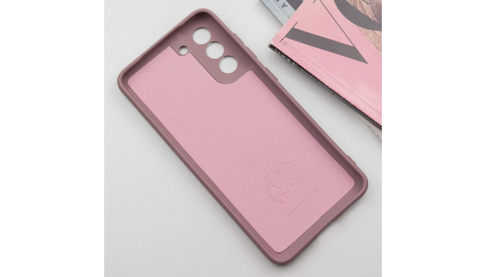 Чохол Silicone Cover Lakshmi Full Camera (AA) для Samsung Galaxy S22 Рожевий / Pink Sand - фото