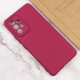 Чохол Silicone Cover Lakshmi Full Camera (AA) для Samsung Galaxy A13 4G Бордовий / Marsala - фото