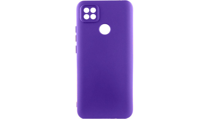 Чехол Silicone Cover Lakshmi Full Camera (AA) для Xiaomi Redmi 10A Синий / Iris - фото