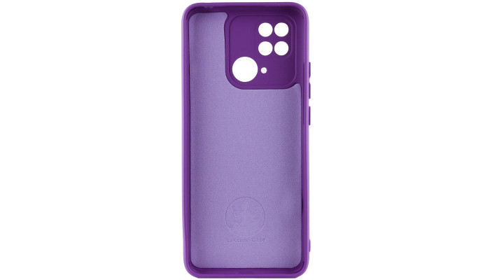 Чехол Silicone Cover Lakshmi Full Camera (AA) для Xiaomi Redmi 10C Фиолетовый / Purple - фото