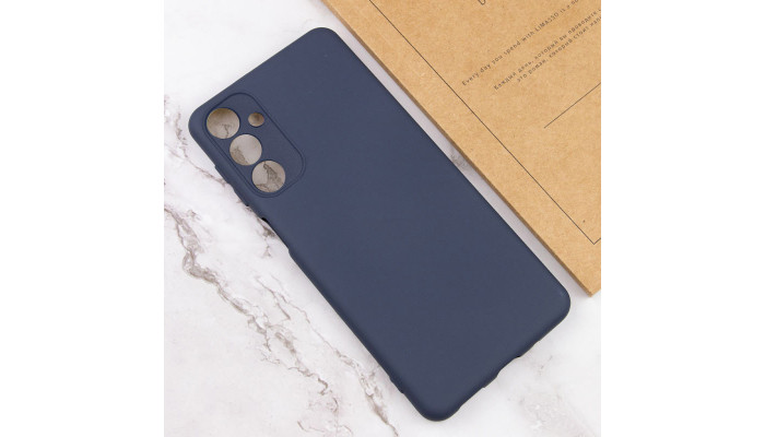 Чохол Silicone Cover Lakshmi Full Camera (AA) для Samsung Galaxy A23 4G Синій / Midnight Blue - фото