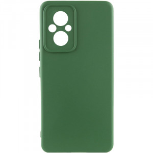 Чехол Silicone Cover Lakshmi Full Camera (AA) для Xiaomi Poco M5 Зеленый / Dark green