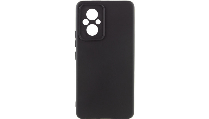 Чехол Silicone Cover Lakshmi Full Camera (AA) для Xiaomi Poco M5 Черный / Black - фото