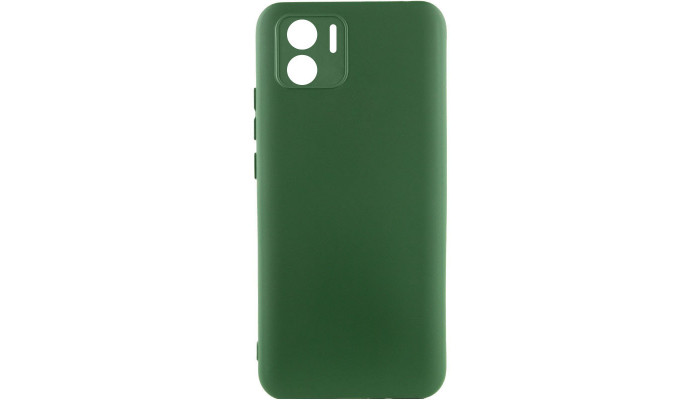 Чохол Silicone Cover Lakshmi Full Camera (AA) для Xiaomi Redmi A1 / A2 Зелений / Dark green - фото