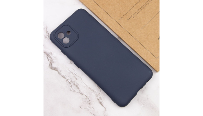 Чехол Silicone Cover Lakshmi Full Camera (AA) для Samsung Galaxy A04 Синий / Midnight Blue - фото