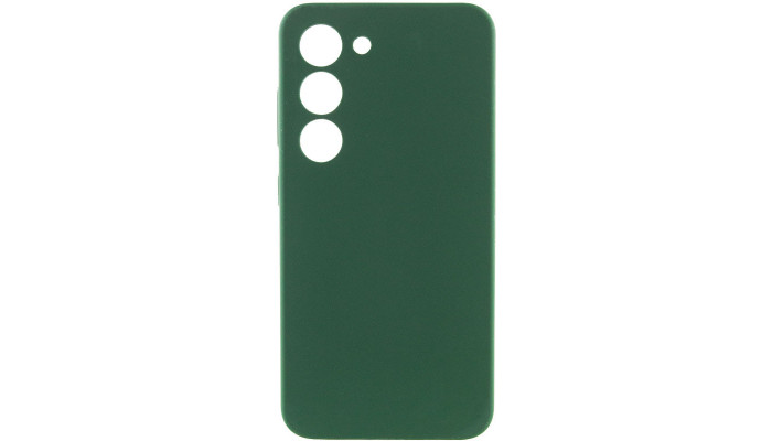 Чохол Silicone Cover Lakshmi Full Camera (AA) для Samsung Galaxy S23 Зелений / Dark green - фото