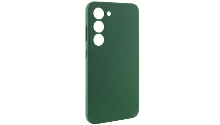 Чохол Silicone Cover Lakshmi Full Camera (AA) для Samsung Galaxy S23 Зелений / Dark green - фото