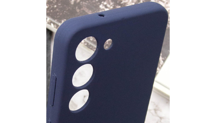 Чохол Silicone Cover Lakshmi Full Camera (AA) для Samsung Galaxy S23 Синій / Midnight Blue - фото