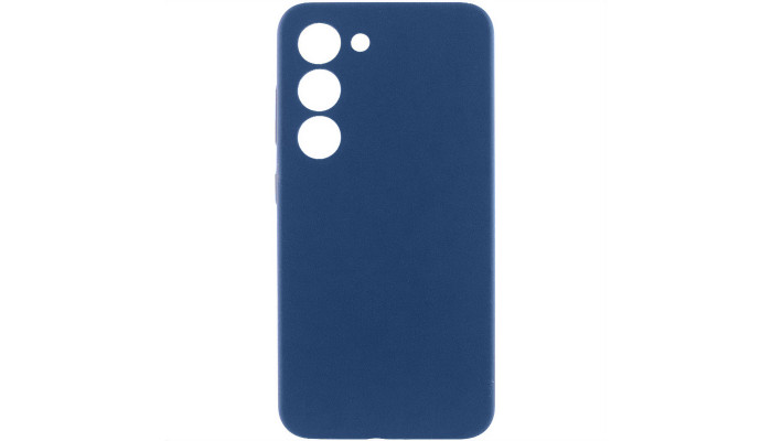 Чехол Silicone Cover Lakshmi Full Camera (AA) для Samsung Galaxy S23 Синий / Navy Blue - фото