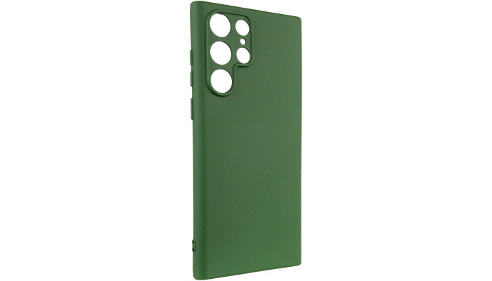 Чехол Silicone Cover Lakshmi Full Camera (AA) для Samsung Galaxy S23 Ultra Зеленый / Dark green - фото